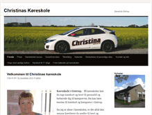 Tablet Screenshot of christinaskoereskole.dk